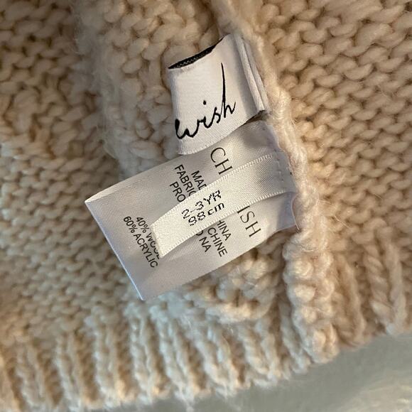 Toddler Girls Chickwish Knit your love chunky open cardigan size 2-3Y - Picture 5 of 6